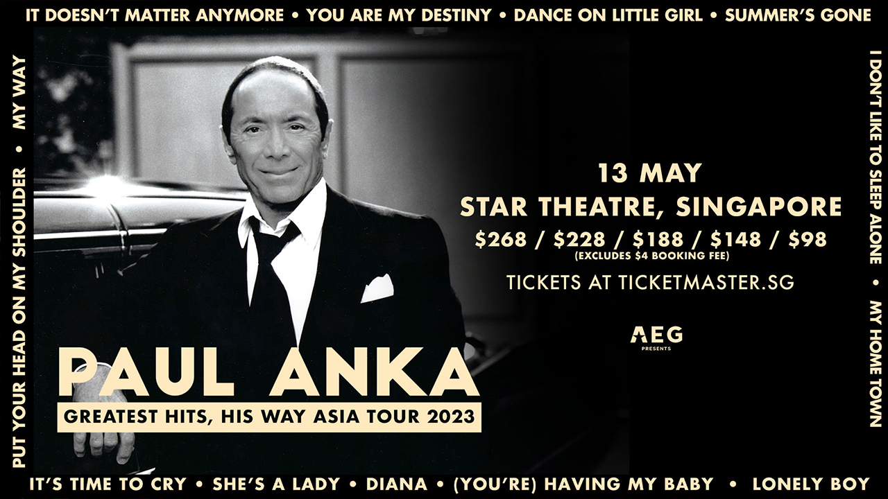 paul anka tour schedule 2023